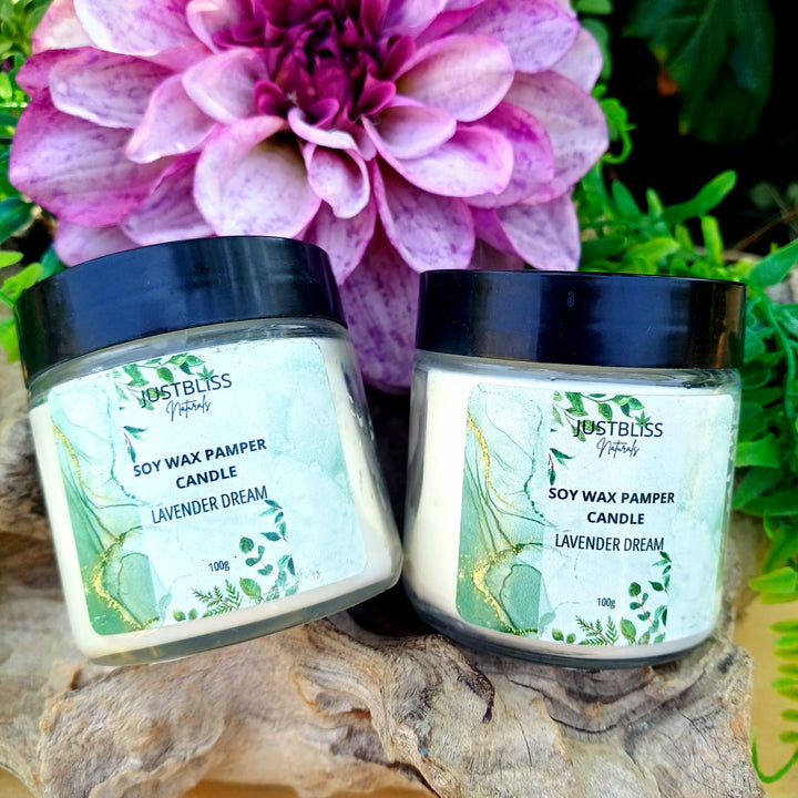 Pamper Soy Massage Candle 100ml – Multi-Use, Natural Scents