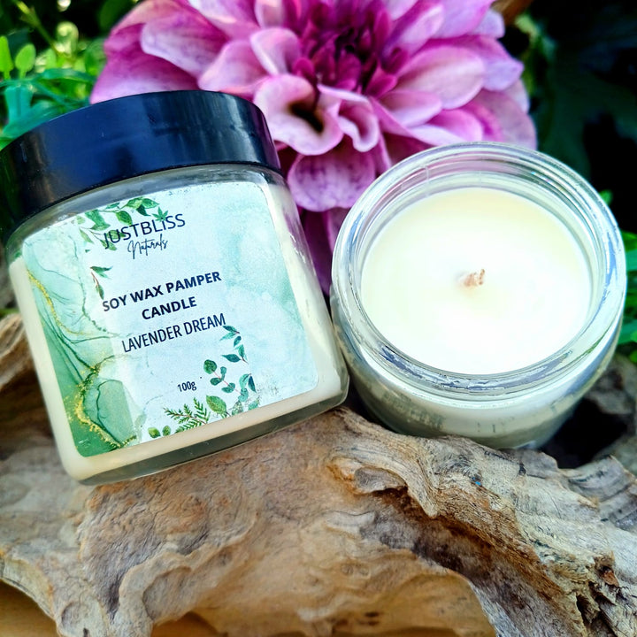 Pamper Soy Massage Candle 100ml – Multi-Use, Natural Scents