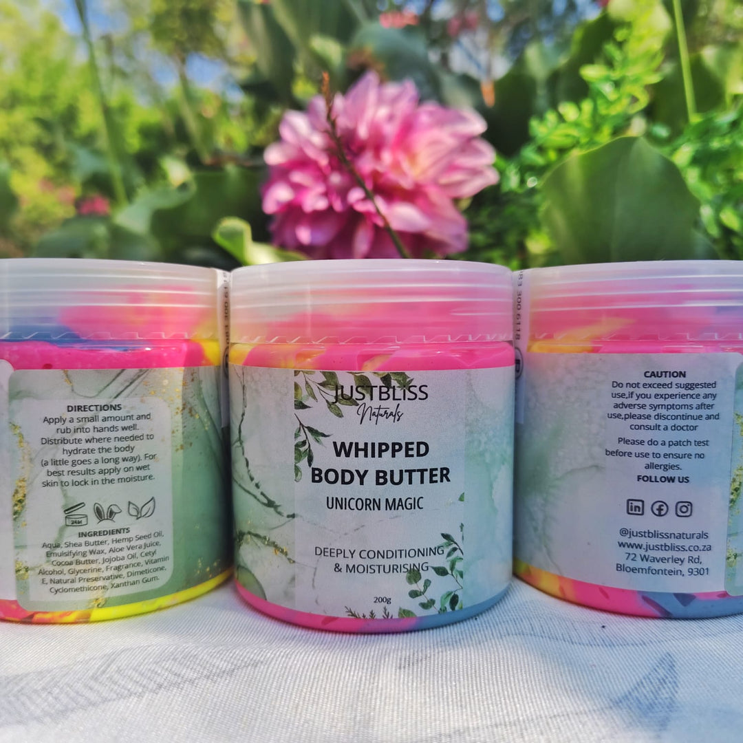 Whipped Body Butter – Luxurious Natural Moisturizer (200g, Various Scents)