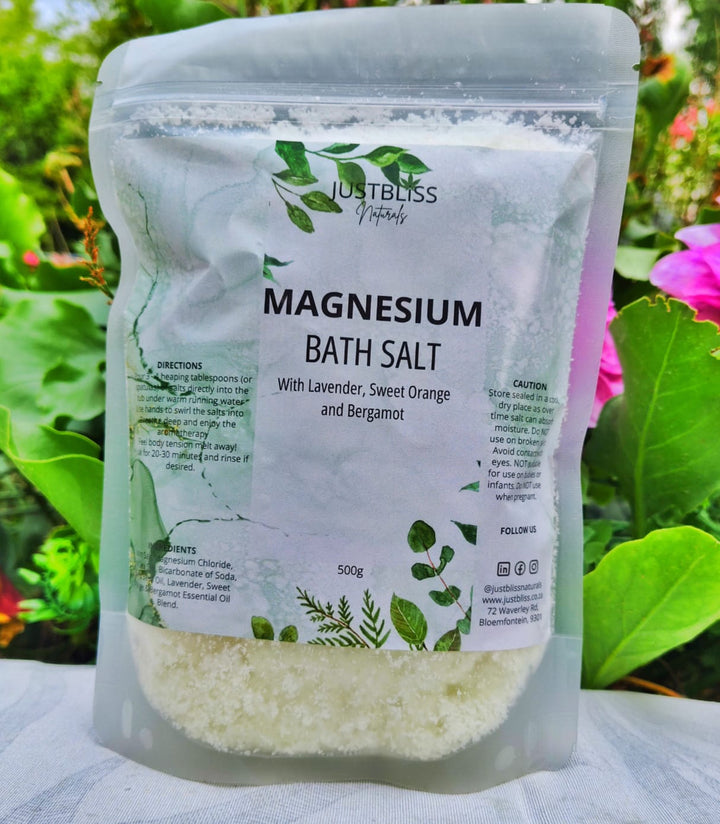 Magnesium Bath Salt – Relaxing Mineral Soak with Lavender & Rosemary