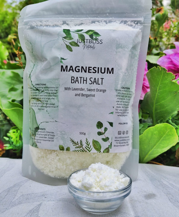 Magnesium Bath Salt – Relaxing Mineral Soak with Lavender & Rosemary