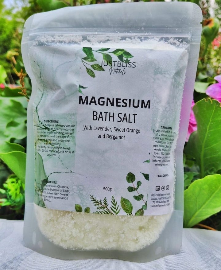 Magnesium Bath Salt – Relaxing Mineral Soak with Lavender & Rosemary