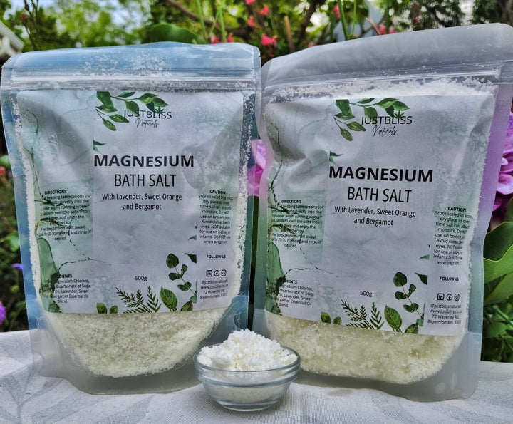 Magnesium Bath Salt – Relaxing Mineral Soak with Lavender & Rosemary