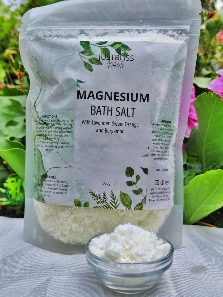 Magnesium Bath Salt – Relaxing Mineral Soak with Lavender & Rosemary