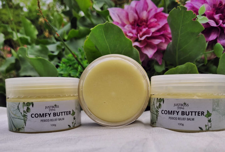Comfy Butter – Herbal Period Relief Balm with Shea & Essential Oils