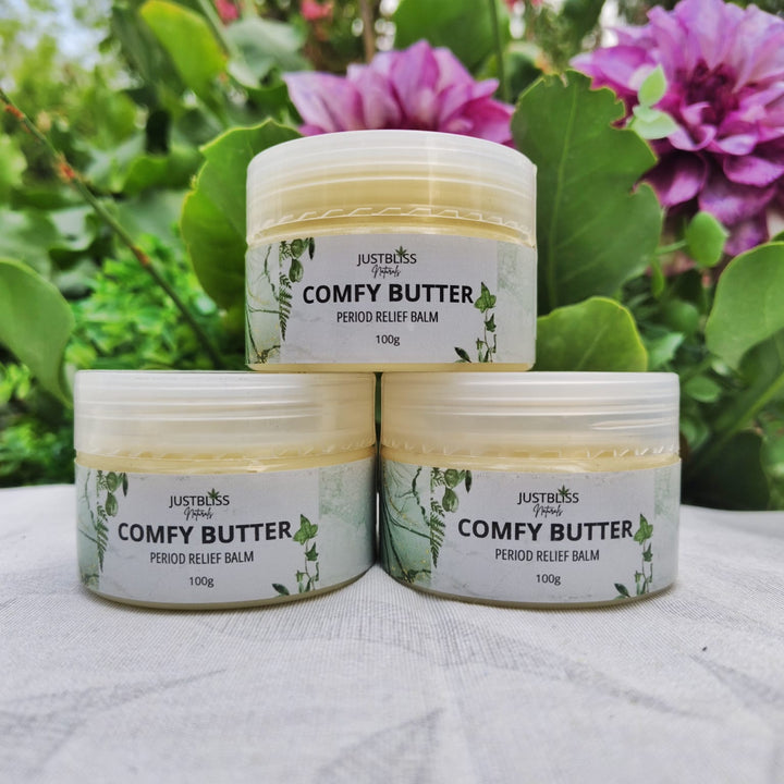 Comfy Butter – Herbal Period Relief Balm with Shea & Essential Oils