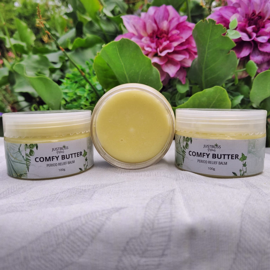 Comfy Butter – Herbal Period Relief Balm with Shea & Essential Oils