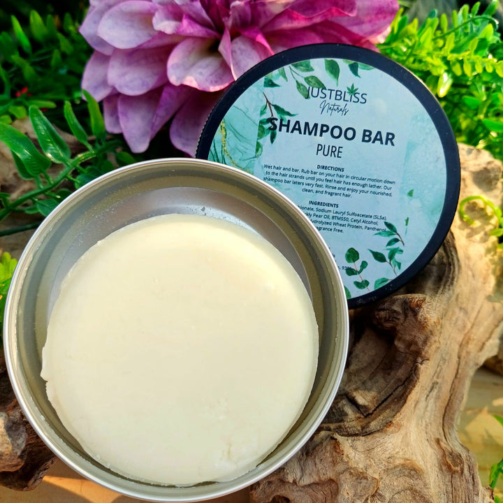 Eco-Friendly Shampoo Bar in Tin – Plant-Based, Travel Ready