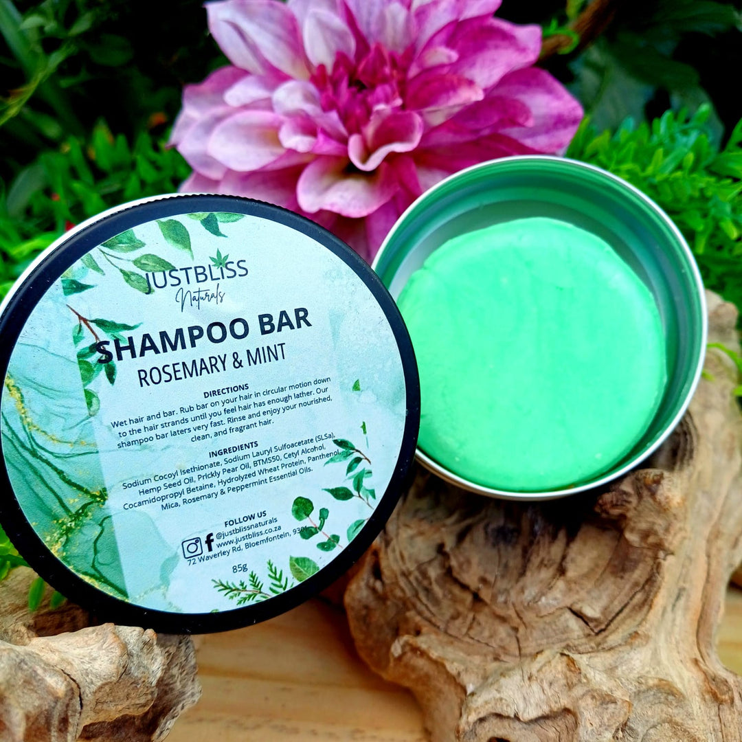 Eco-Friendly Shampoo Bar in Tin – Plant-Based, Travel Ready