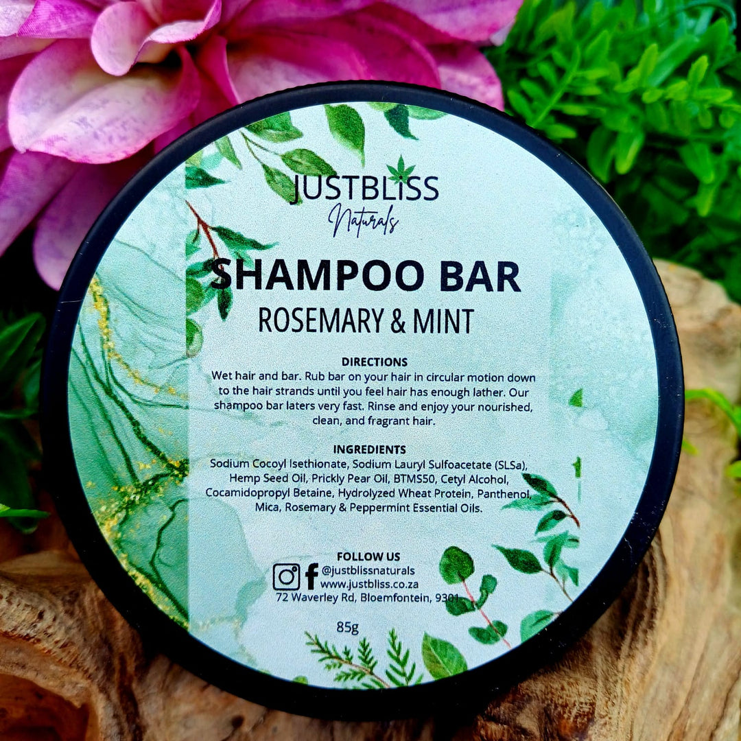 Eco-Friendly Shampoo Bar in Tin – Plant-Based, Travel Ready