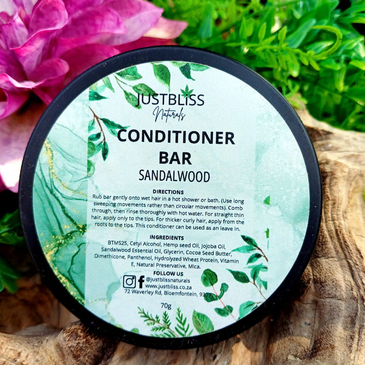 Nourishing Hair Conditioner Bar in Tin – Zero Waste, Plant-Based Care