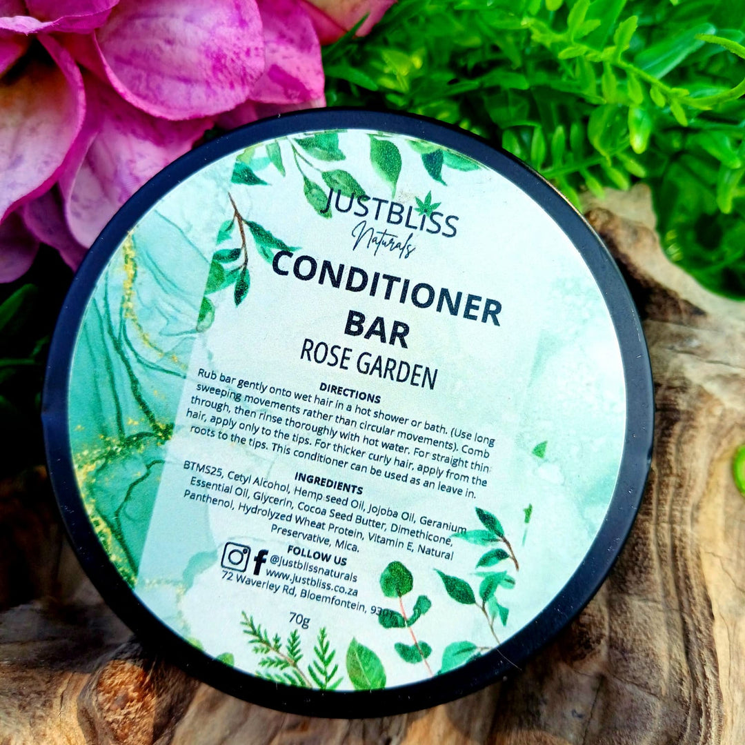 Nourishing Hair Conditioner Bar in Tin – Zero Waste, Plant-Based Care