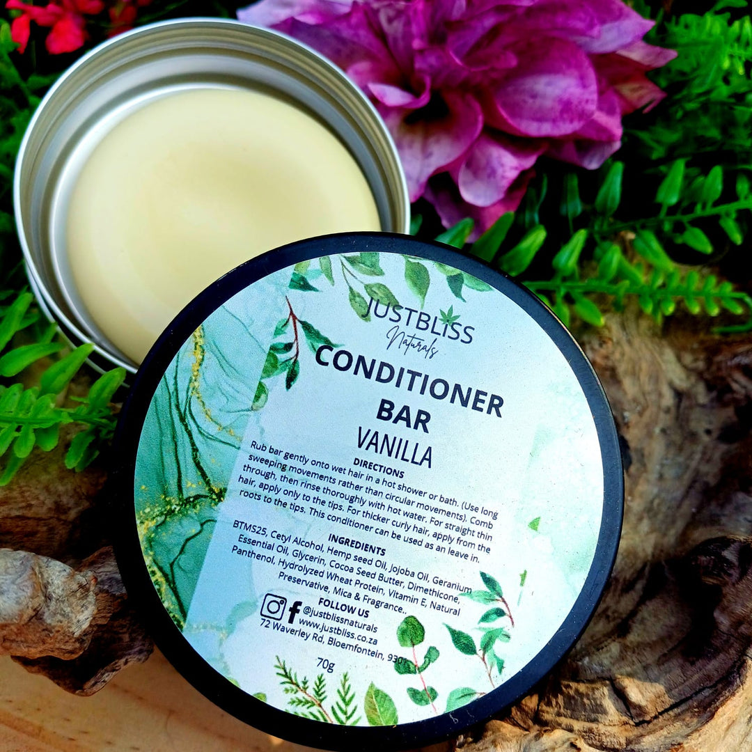 Nourishing Hair Conditioner Bar in Tin – Zero Waste, Plant-Based Care