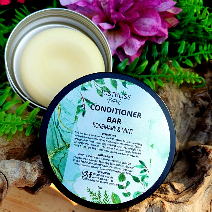 Nourishing Hair Conditioner Bar in Tin – Zero Waste, Plant-Based Care