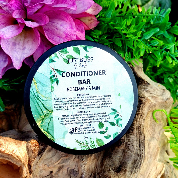Nourishing Hair Conditioner Bar in Tin – Zero Waste, Plant-Based Care