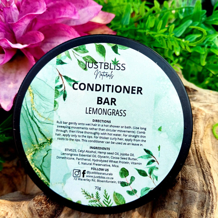 Nourishing Hair Conditioner Bar in Tin – Zero Waste, Plant-Based Care