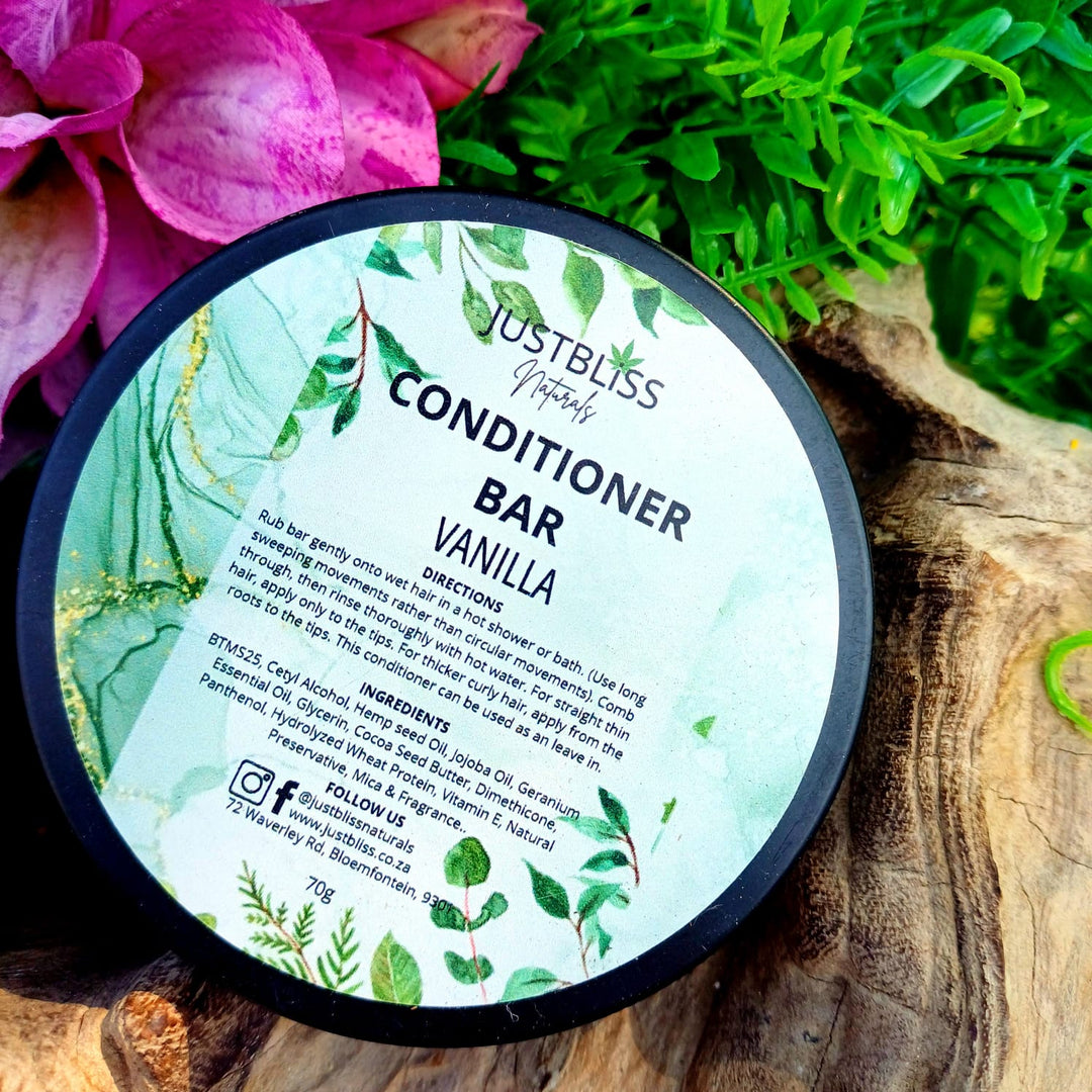 Nourishing Hair Conditioner Bar in Tin – Zero Waste, Plant-Based Care