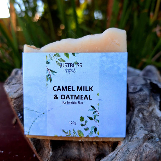 JUSTBLISS: SOAP BAR: Camel Milk & Oatmeal (Sensitive Skin)