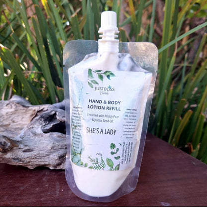 HAND & BODY: Lotion Refill (200g) - JUSTBLiSS Naturals