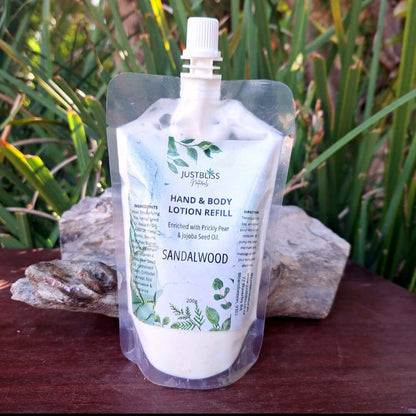 HAND & BODY: Lotion Refill (200g) - JUSTBLiSS Naturals