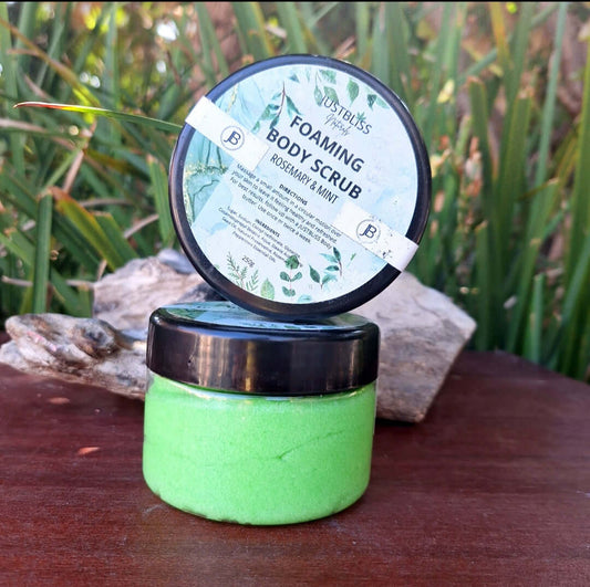 BODY SCRUB: Rosemary & Mint (250g) - JUSTBLiSS Naturals