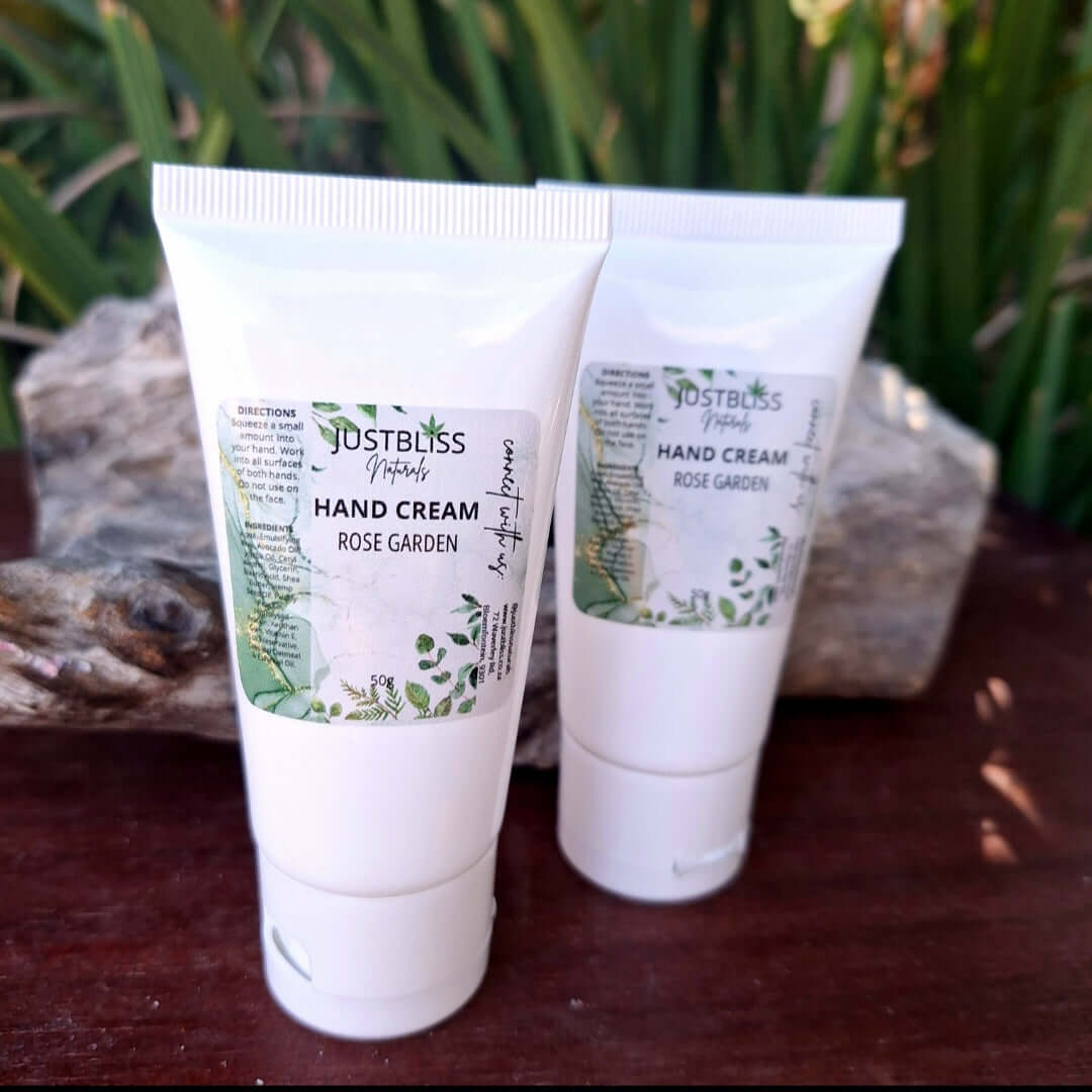 HAND CREAM: Rose Garden (Geranium) - 50ml - JUSTBLiSS Naturals