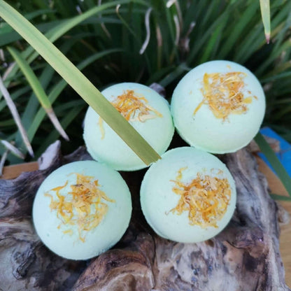 BATH BOMB: Lemongrass - JUSTBLiSS Naturals