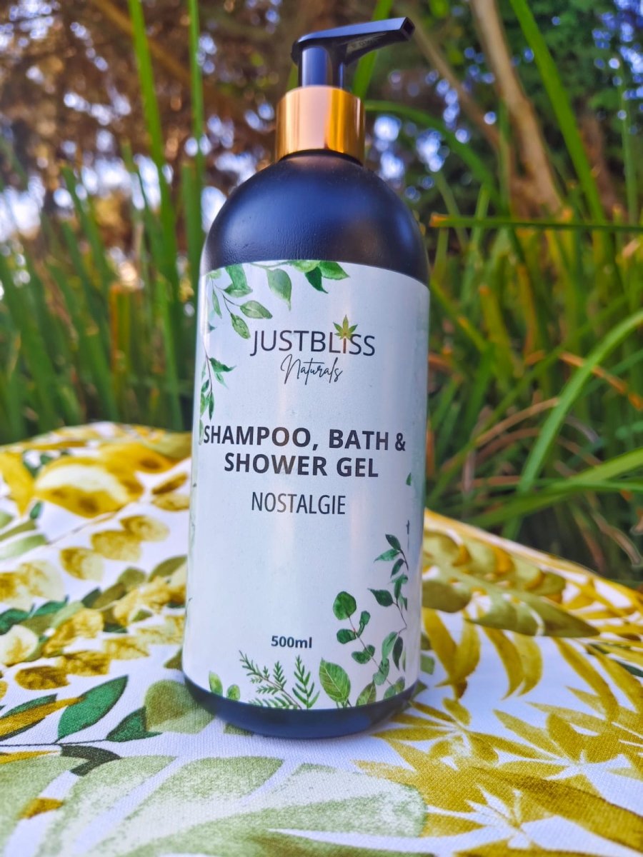 BATH & SHOWER - 3 - in - 1 Shampoo, Bath and Shower Gel JUSTBLiSS Naturals