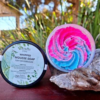 BATH & SHOWER MOUSSE: Bubblegum Splash - JUSTBLiSS Naturals