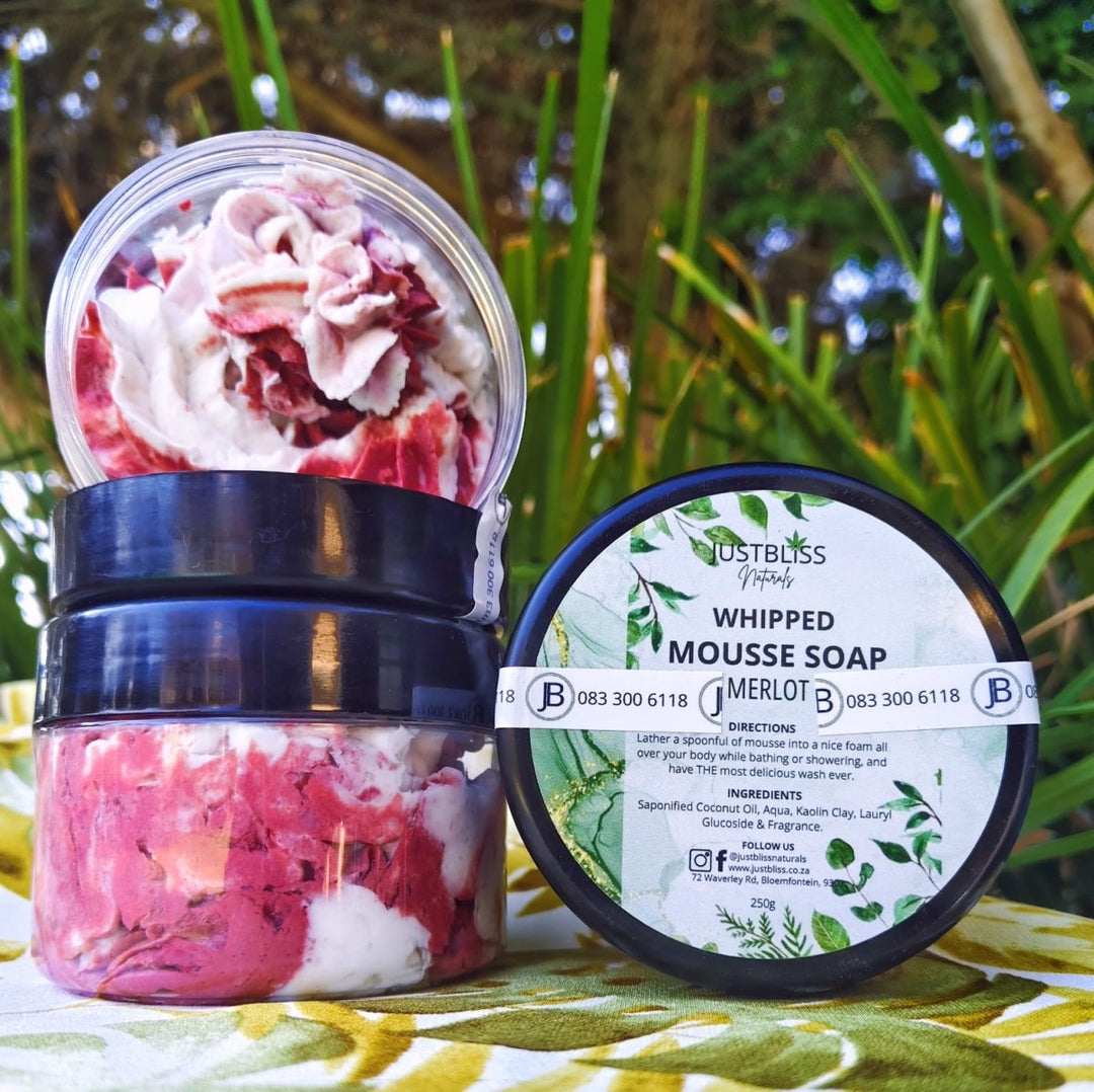 BATH & SHOWER MOUSSE: (Various Scents) JUSTBLiSS Naturals