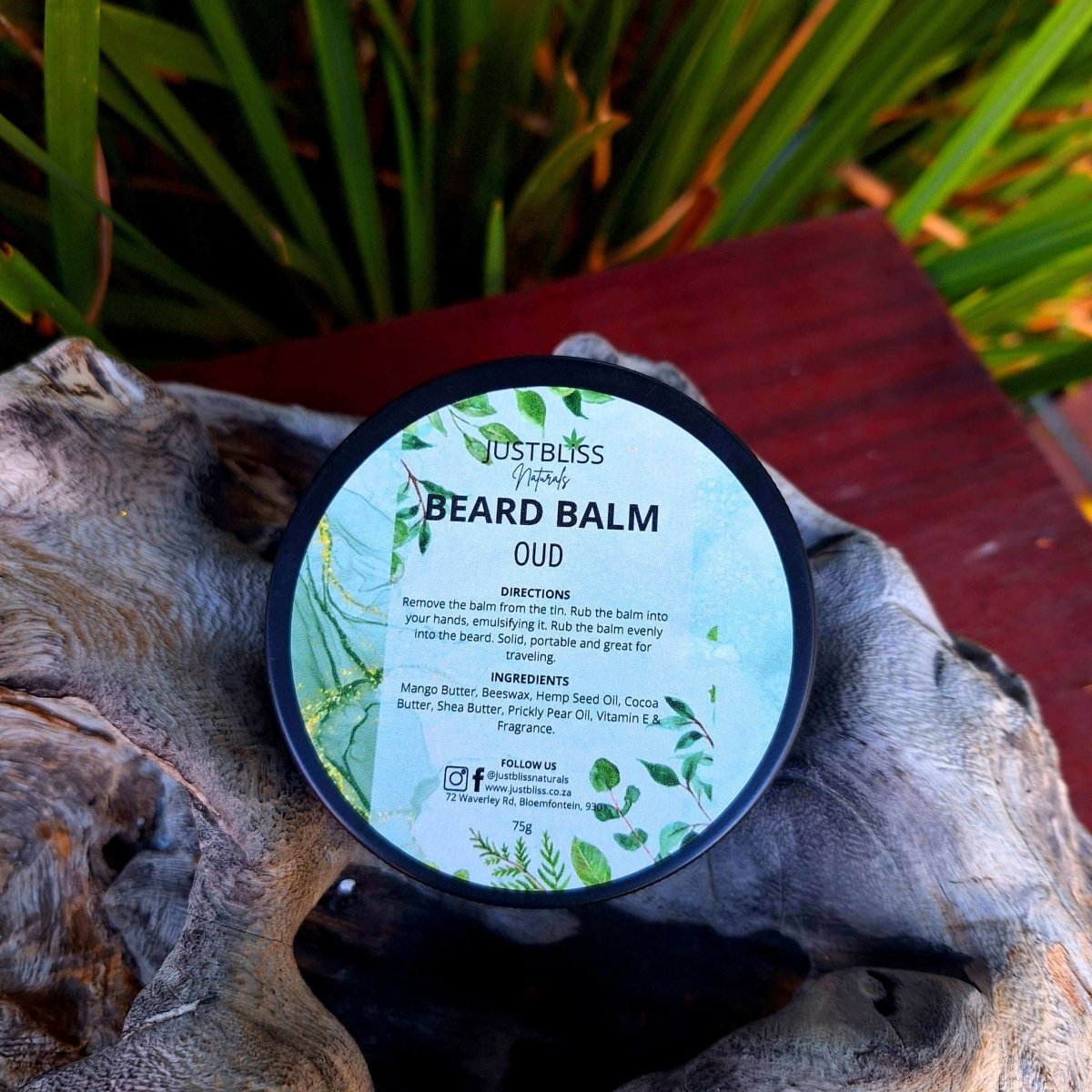 BEARD BALM: Oud (85g) - JUSTBLiSS Naturals