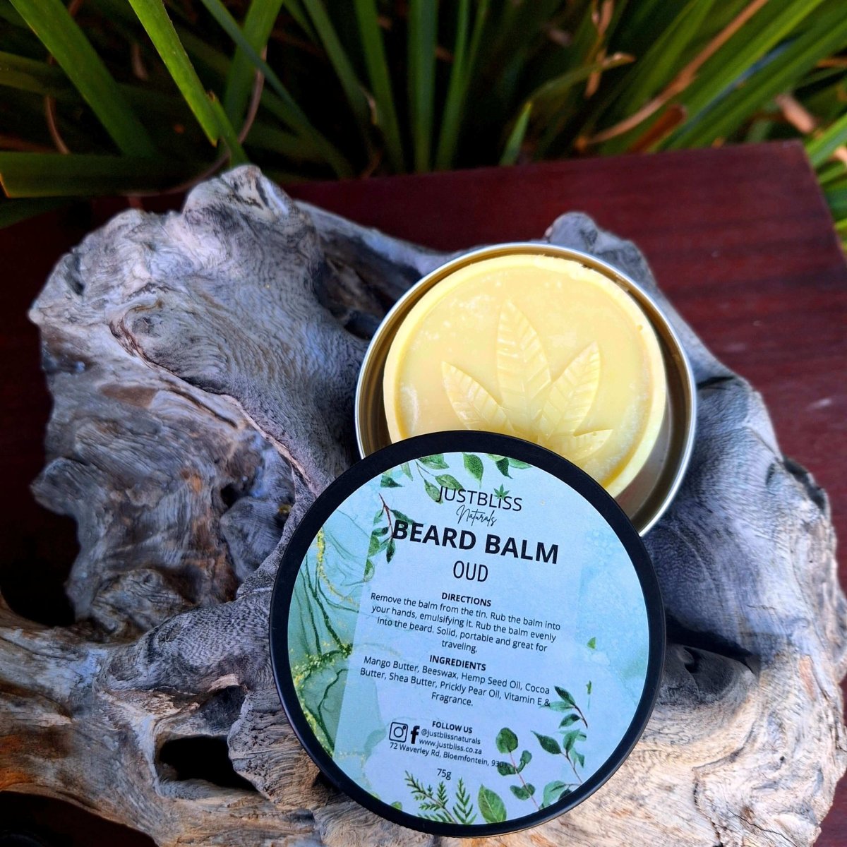 BEARD BALM: Oud (85g) - JUSTBLiSS Naturals