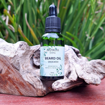 BEARD OIL: Sandalwood - JUSTBLiSS Naturals