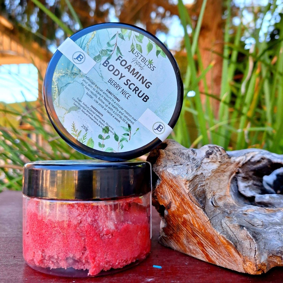 BODY SCRUB: Berry Nice (250g) - JUSTBLiSS Naturals