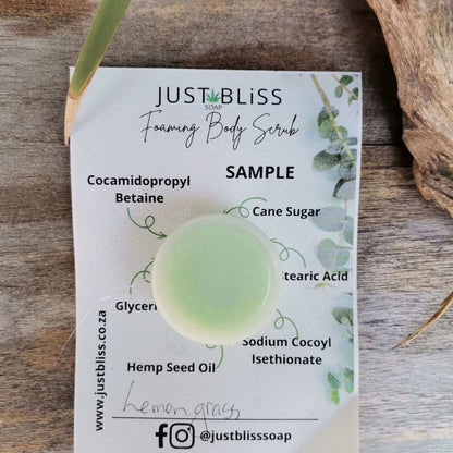 BODY SCRUB: Sample - 10ml - JUSTBLiSS Naturals