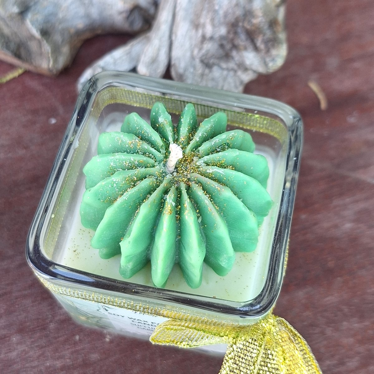 CACTUS FLOWER CANDLE: Succulent Garden (75g) - JUSTBLiSS Naturals