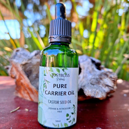 CARRIER OIL: Castor Oil (50ml) - JUSTBLiSS Naturals