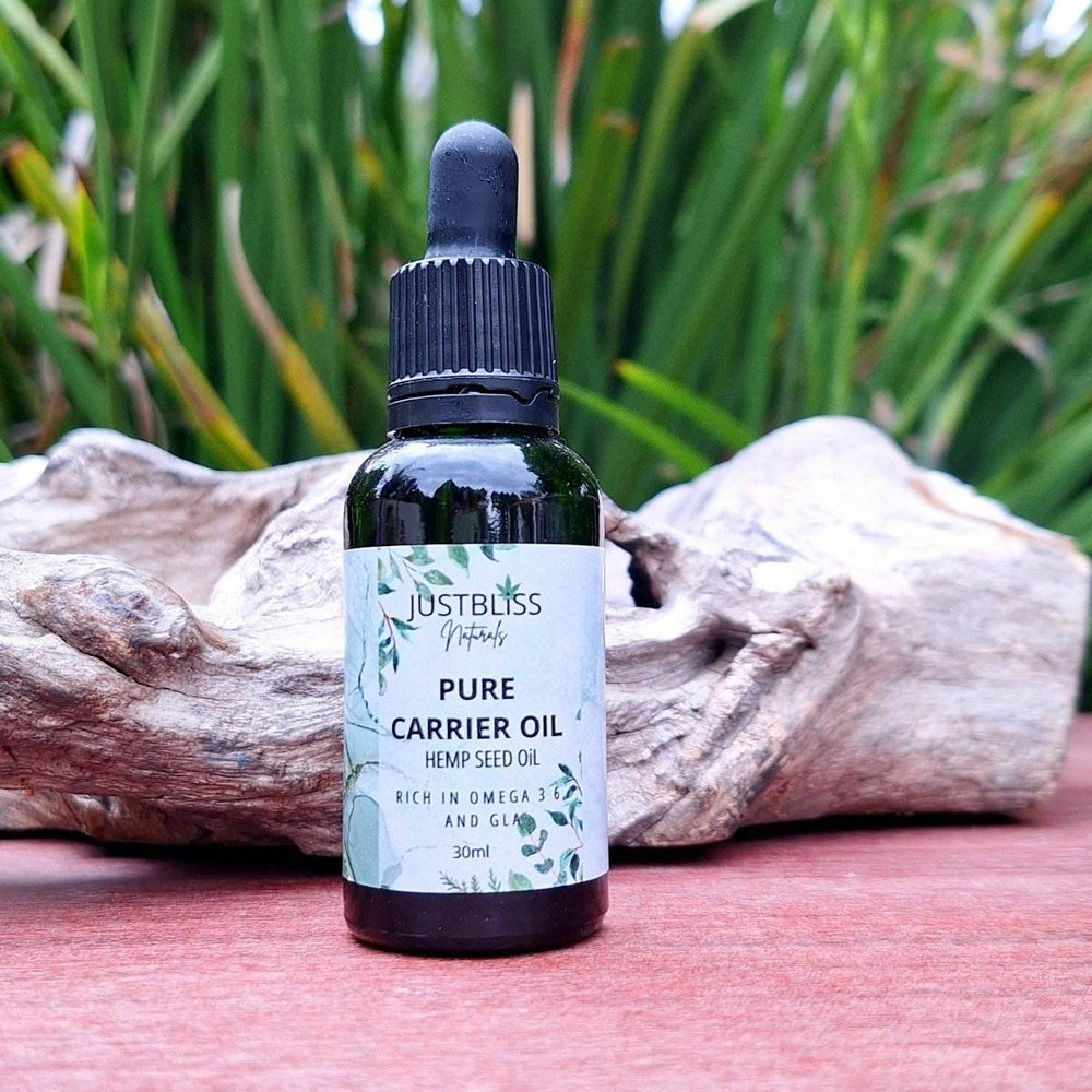 CARRIER OIL: Hemp Seed Oil - Cold-Pressed & Nutrient Rich - JUSTBLiSS Naturals