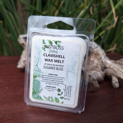 CLAMSHELL WAX MELTS:Sugared Bliss - JUSTBLiSS Naturals