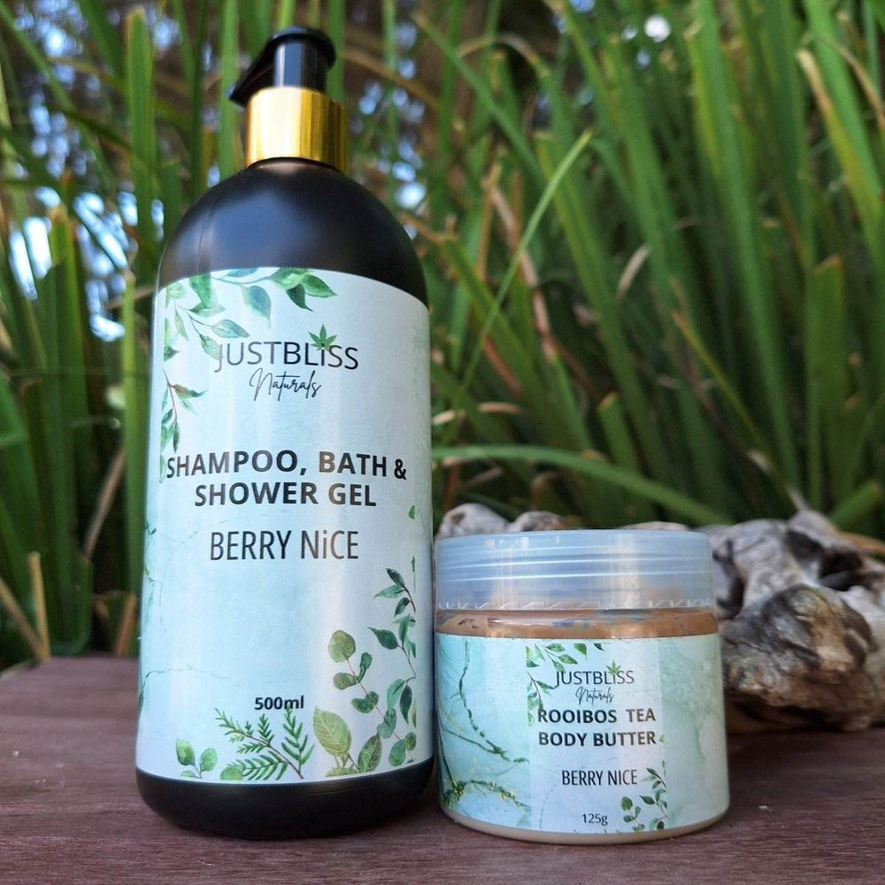 BUNDLES: BODY WASH & BODY BUTTER: Gently Cleanse & Complete Hydration - JUSTBLiSS Naturals