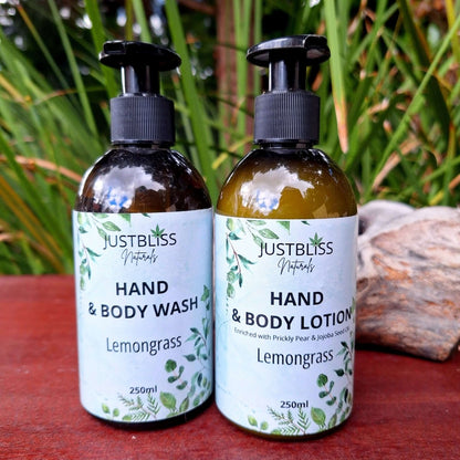 COMBO HAND WASH & LOTION: Lavender (250ml) - JUSTBLiSS Naturals