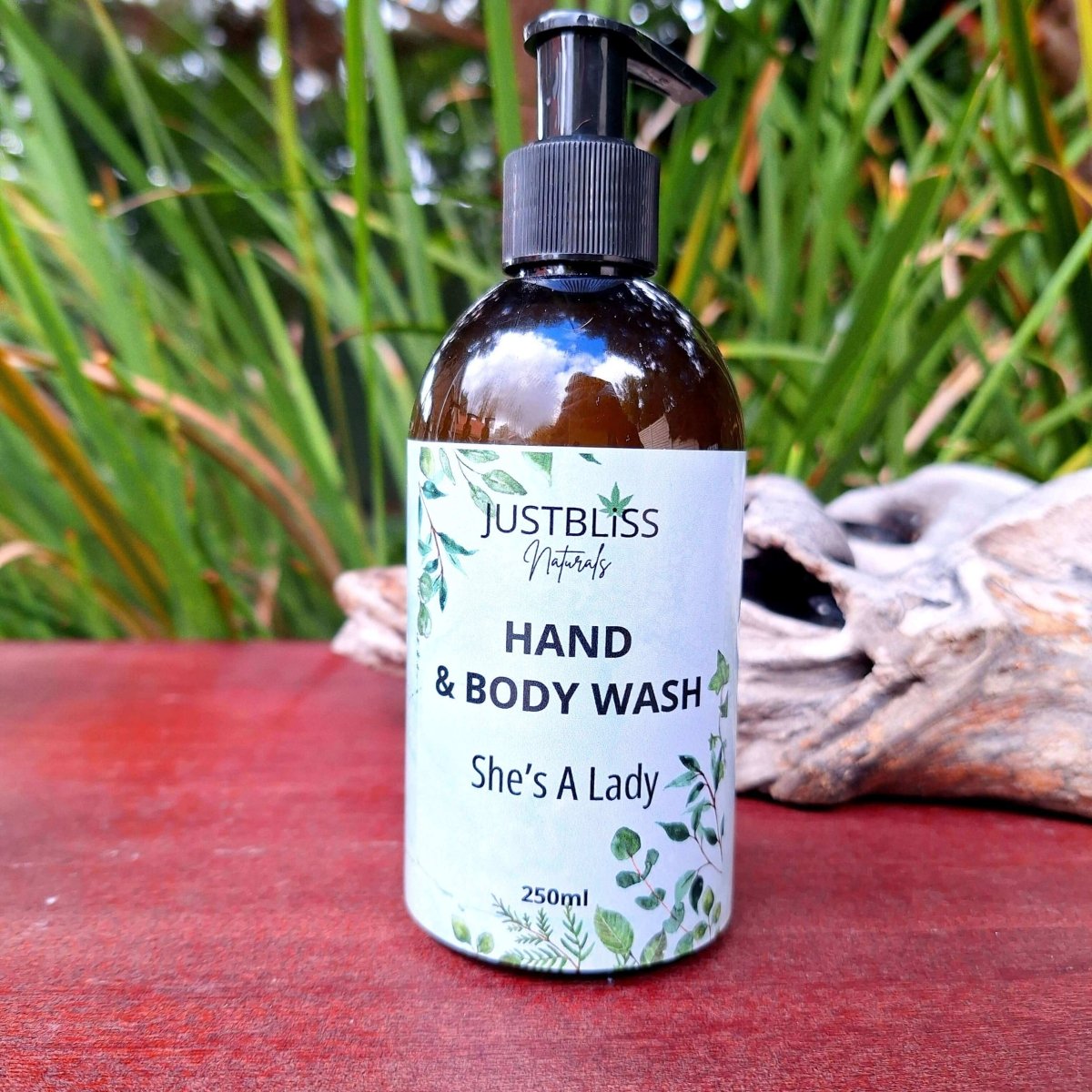 COMBO HAND WASH & LOTION: She's A Lady (250ml) - JUSTBLiSS Naturals