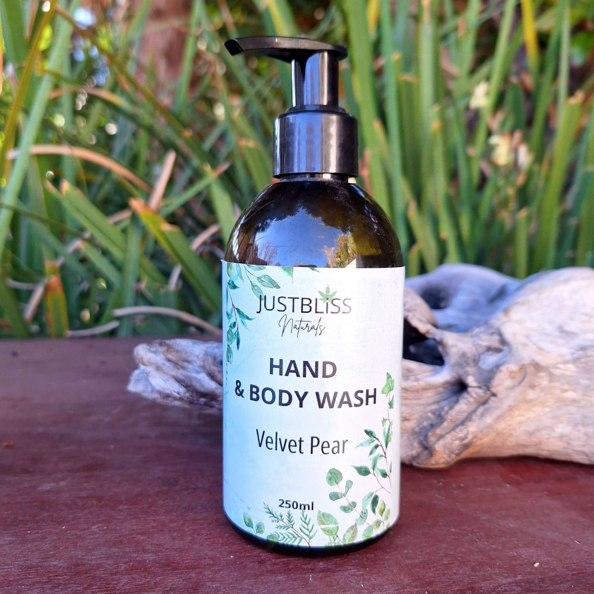 COMBO HAND WASH & LOTION: Velvet Pear (250ml) - JUSTBLiSS Naturals