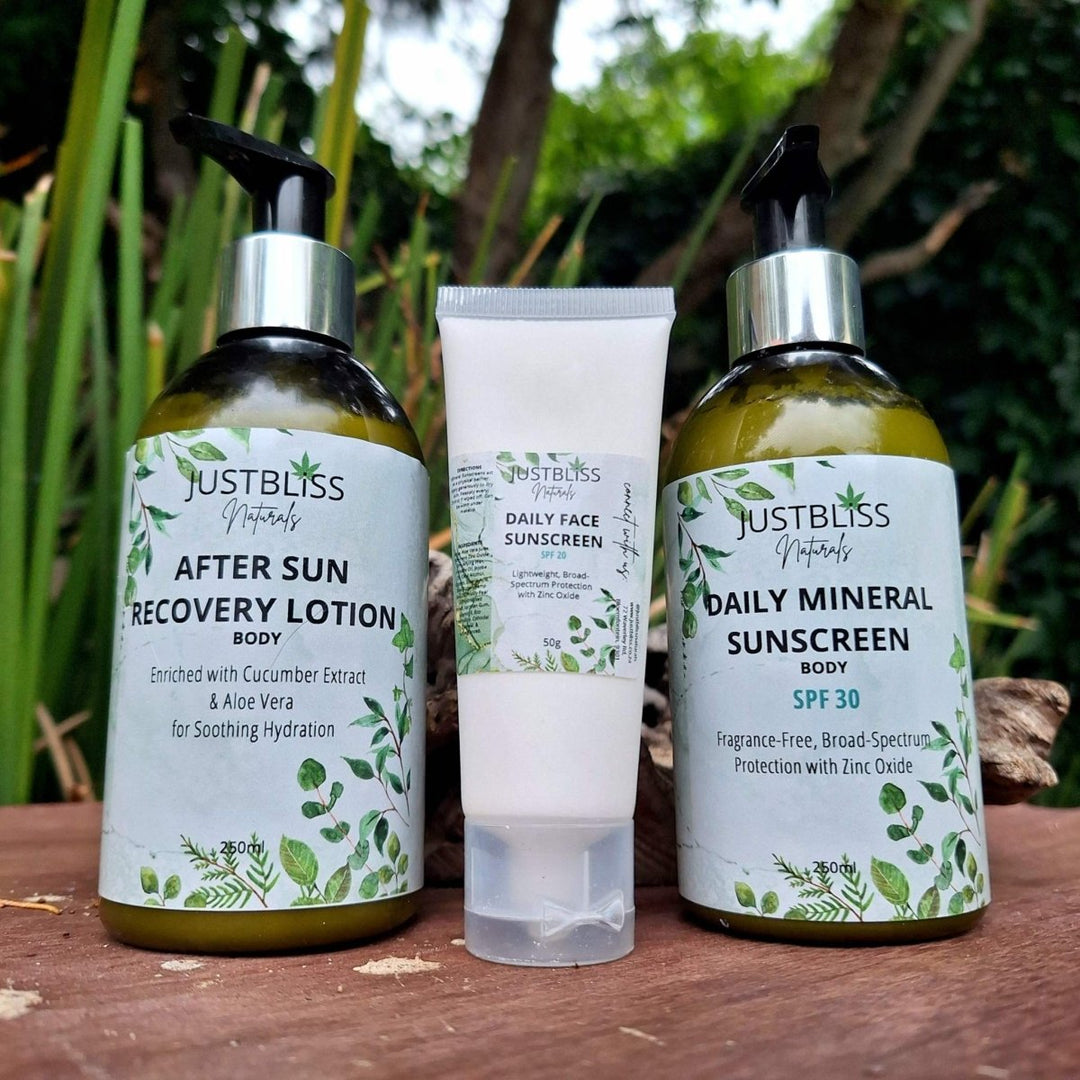 COMBO: Plant - Based Sun Protection and After Sun Lotion - JUSTBLiSS Naturals