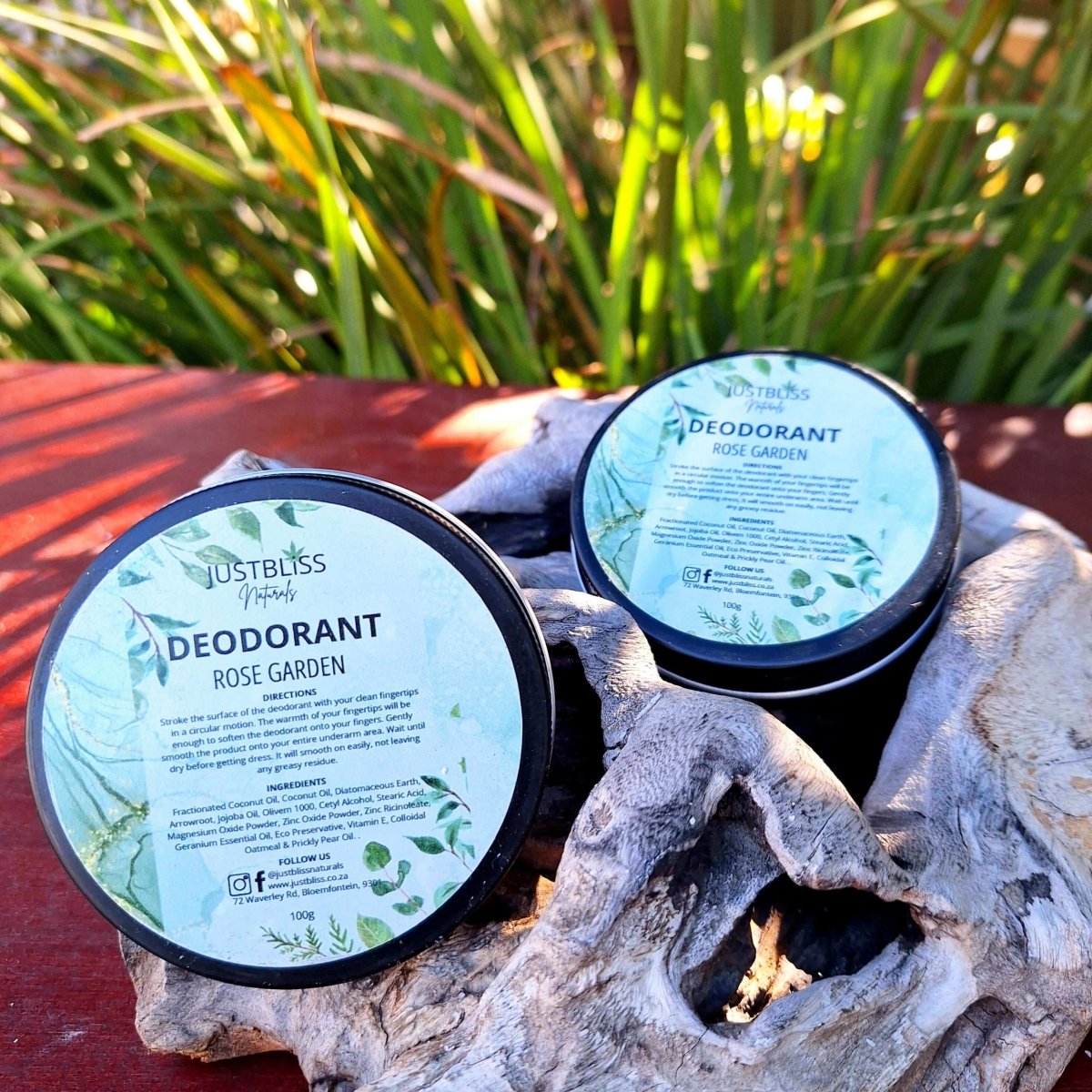 DEODORANT: Rose Garden (Geranium) - JUSTBLiSS Naturals