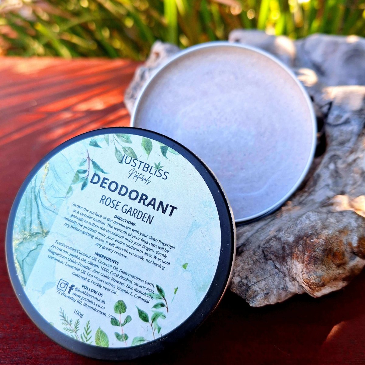 DEODORANT: Rose Garden (Geranium) - JUSTBLiSS Naturals