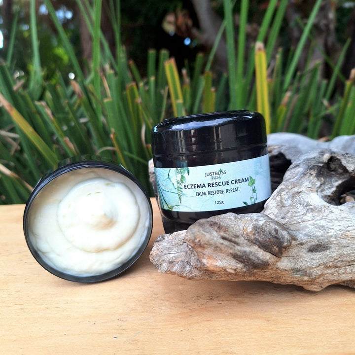 Eczema Rescue Cream - Calm, Restore & Repeat. JUSTBLiSS Naturals