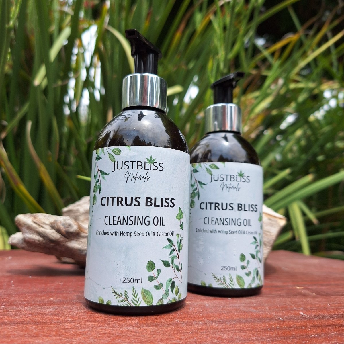 FACIAL CLEANSER: Citrus Bliss Cleansing Oil (All Skin Types) - Bestseller! - JUSTBLiSS Naturals