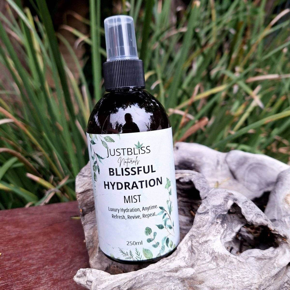 FACIAL MIST: Blissful Hydration Mist with Rose Water & Hyaluronic Acid - JUSTBLiSS Naturals