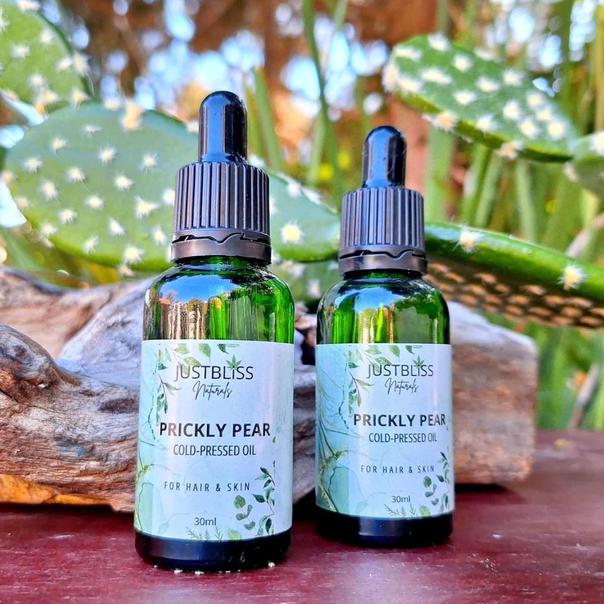 FACIAL OiL: Prickly Pear Oil (30ml) (Calming Hydration for Sensitive Skin, Rosacea & Eczema Relief) - JUSTBLiSS Naturals